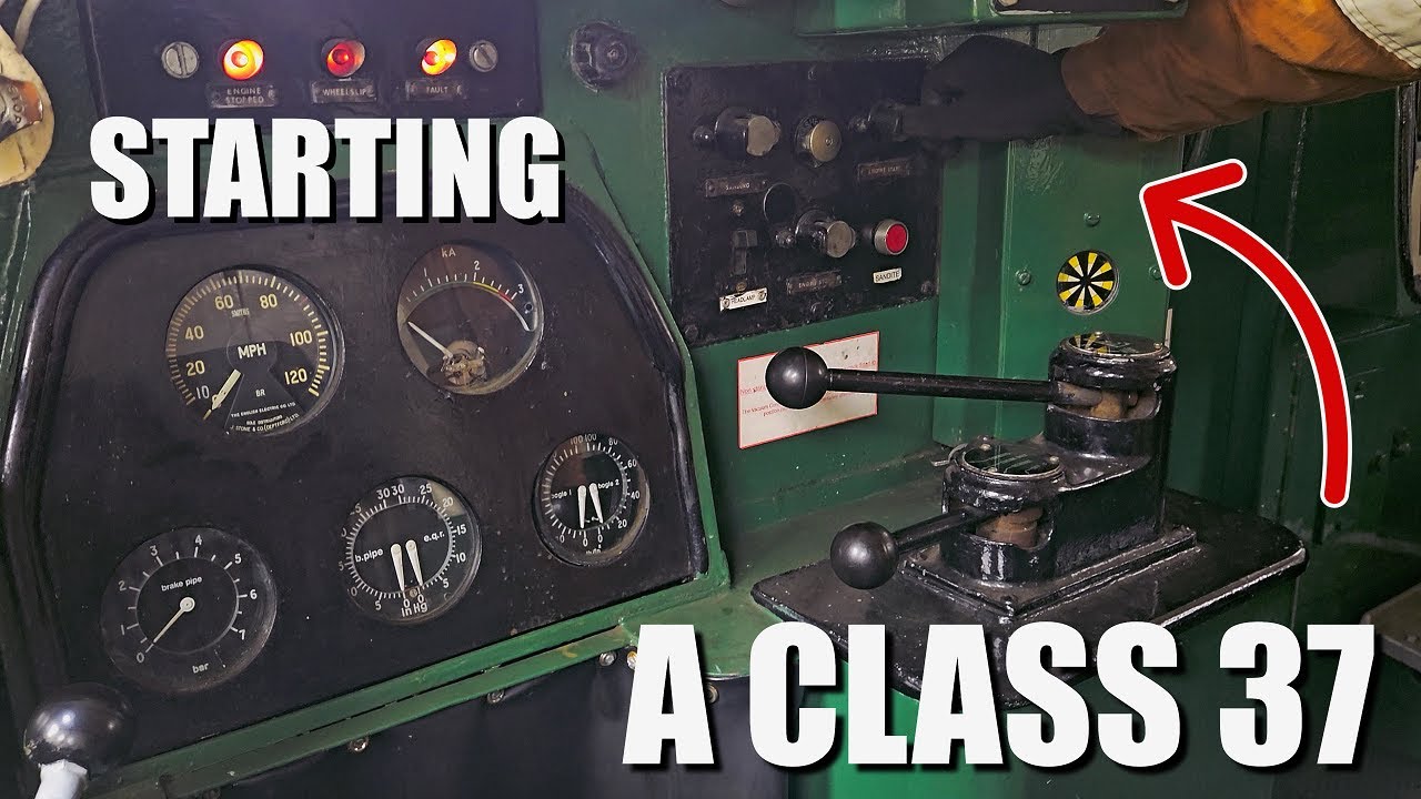Starting a Class 37 Railway Loco