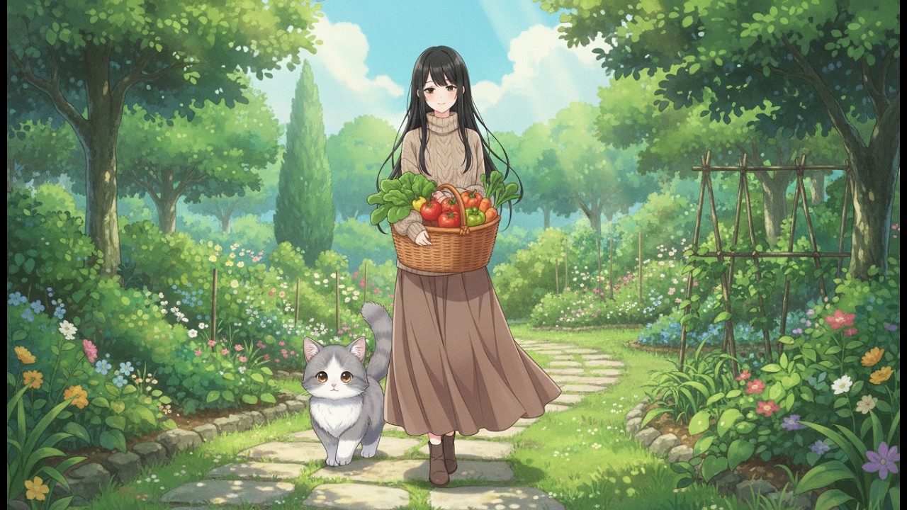 The Simple Joy of Akio’s Garden ASMR, ghibli style