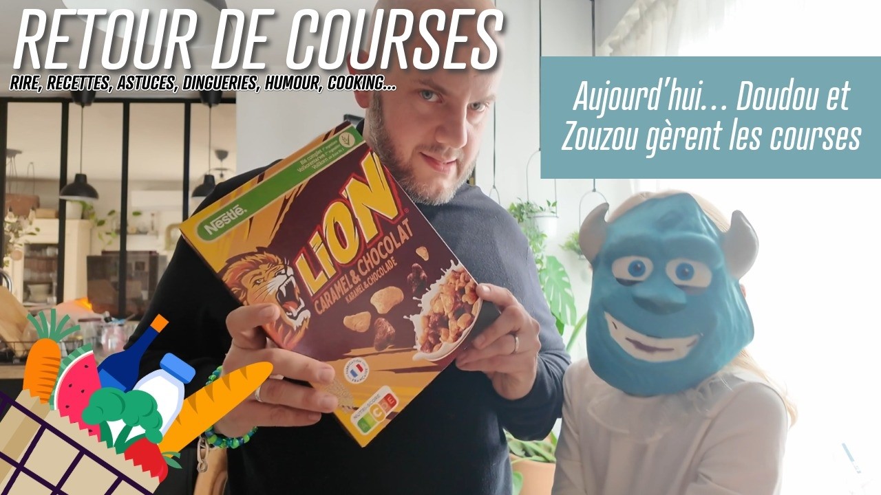 [. RETOUR DE COURSES .] Aujourd’hui… Doudou et Zouzou gèrent les courses 😅 😏