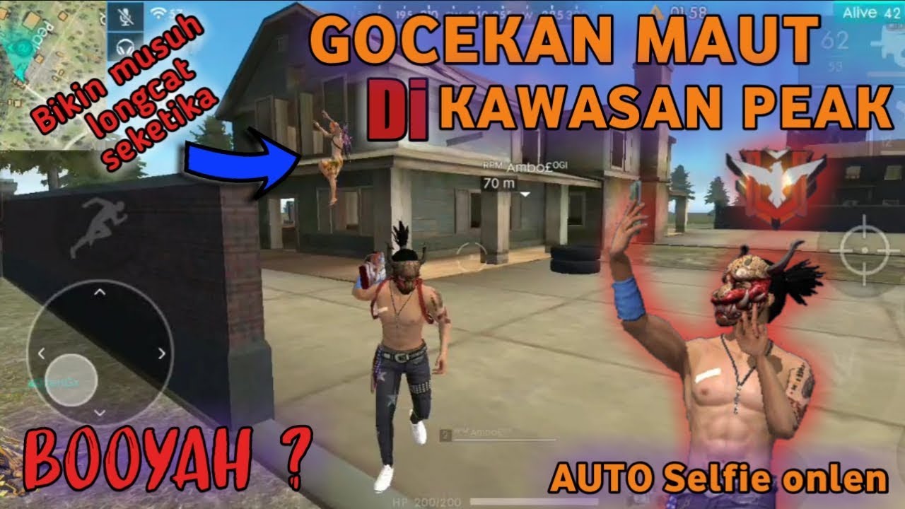 AKSI GILA!! TOP GLOBAL GOCEK HABISKAN MUSUH DI KAWASAN PEAK - GARENA FREE FIRE