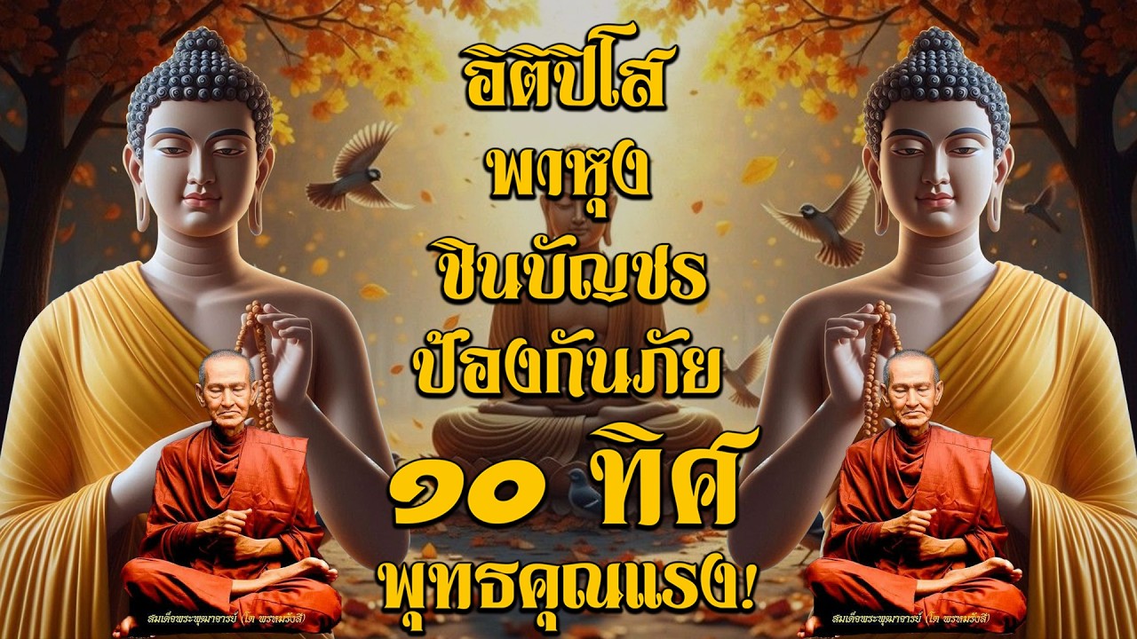 อิติปิโส พาหุง ชินบัญชร ป้องกันภัย ๑๐ ทิศ 🙏 มหาเมตตาใหญ่ ยอดพระกัณฑ์ไตรปิฎก ธัมจักกัปปวัตตนสูตร