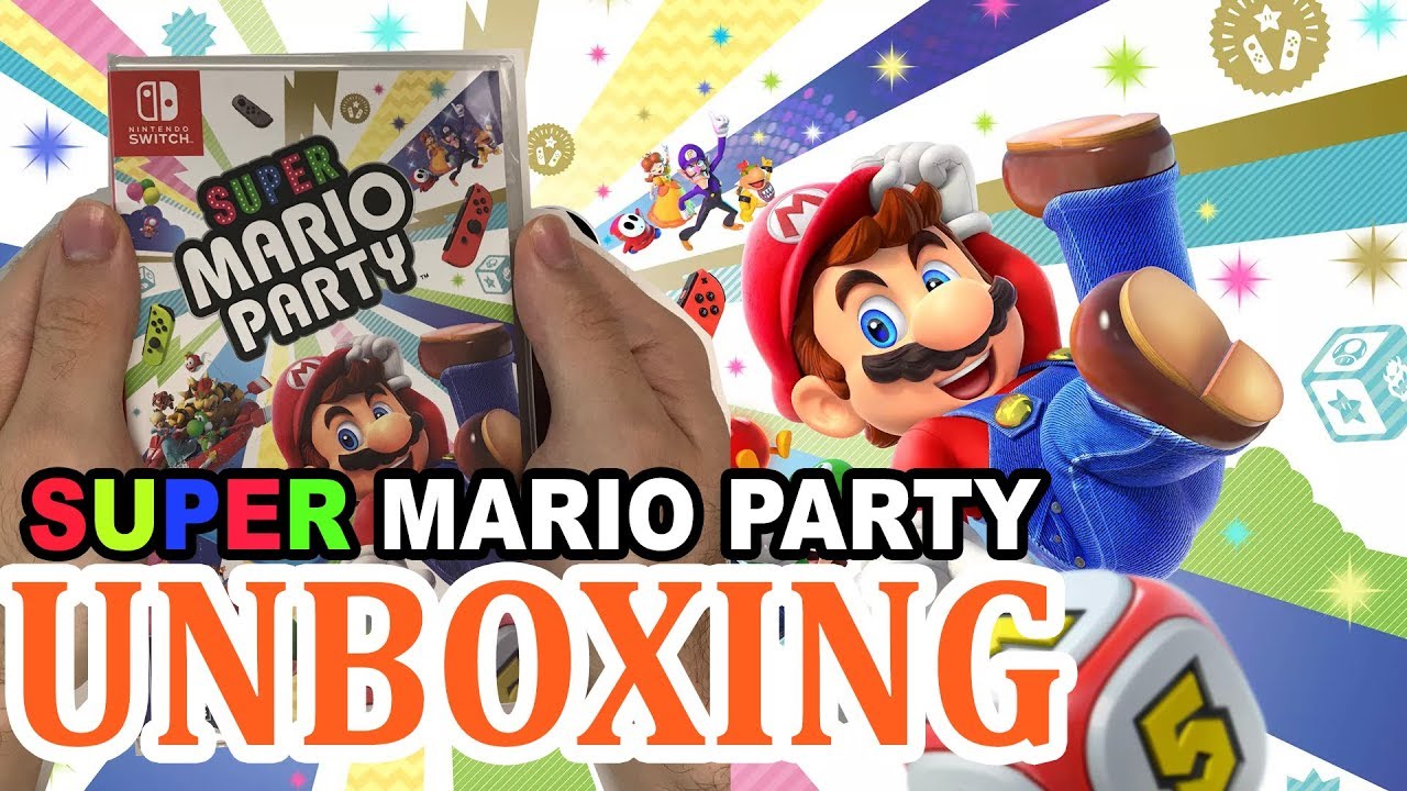 Распаковка Super Mario Party (Nintendo Switch)!!