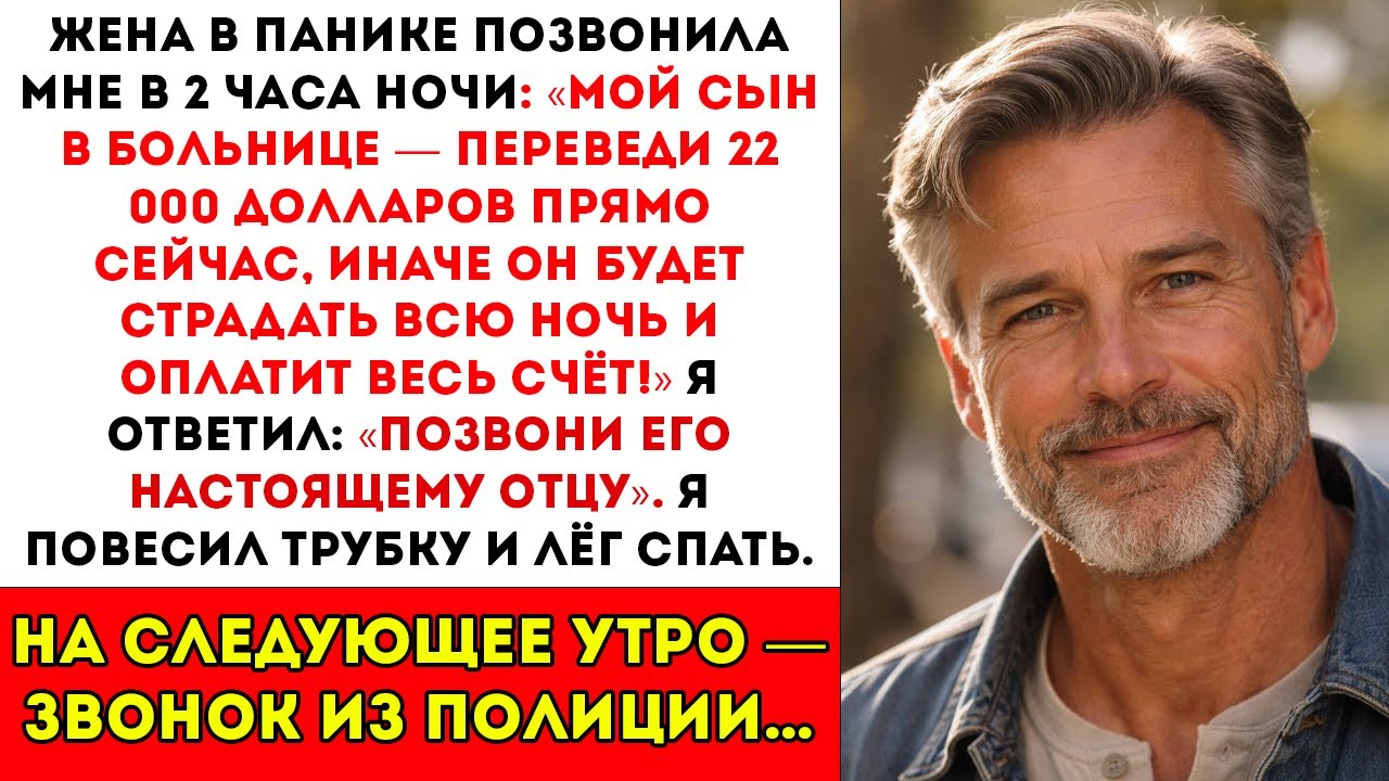 Моя жена позвонила в 2 ночи, требуя 22 000 долларов для своего сына — я просто повесил трубку