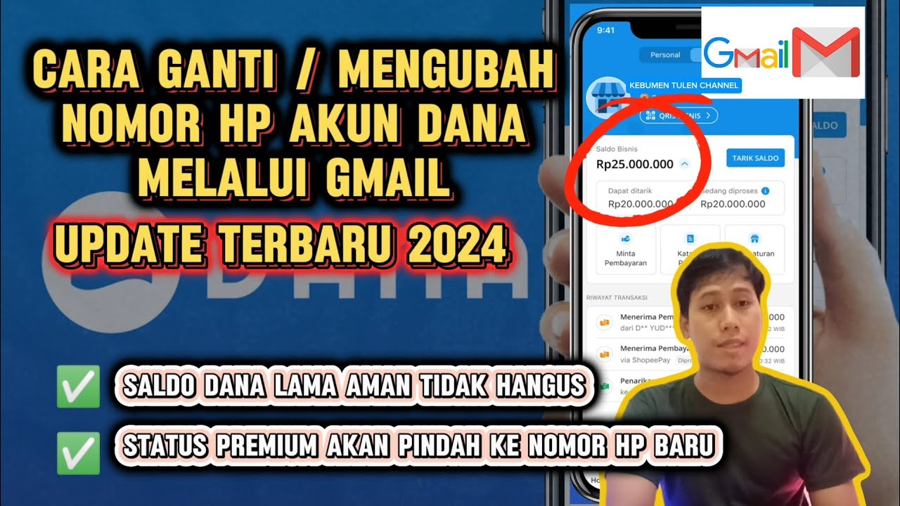 TERBARU 2024 ‼️CARA GANTI/UBAH NOMOR HP AKUN DANA YANG HILANG/TERBLOKIR/TIDAK AKTIF DAN SALDO AMAN