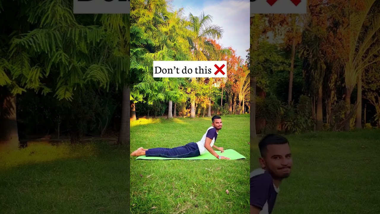 How to do Cobra Pose? 🧘&zwj;♂️😊 #shorts #trendingshorts #cobrapose #yoga