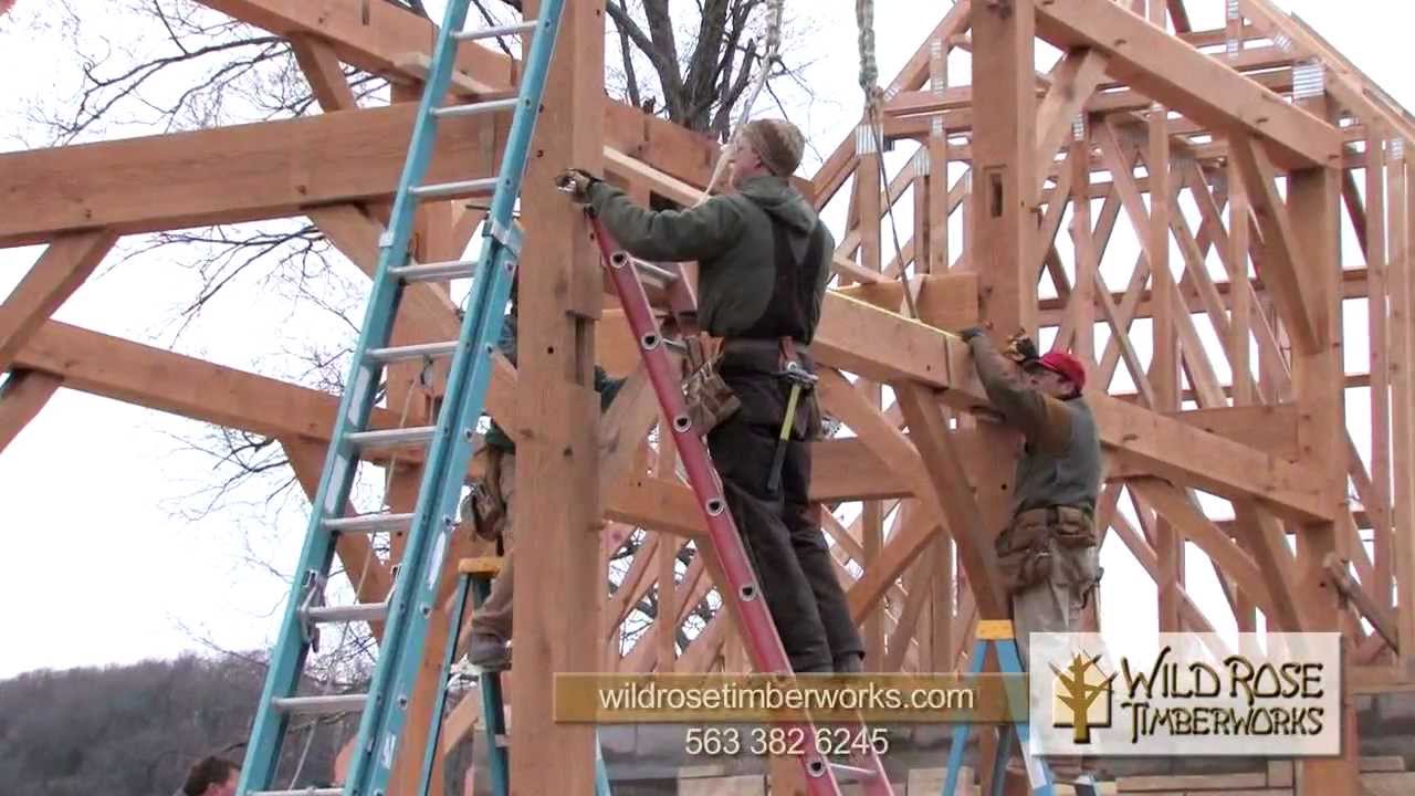 Wild Rose Timberworks Decorah Trout Hatchery Frame Raising