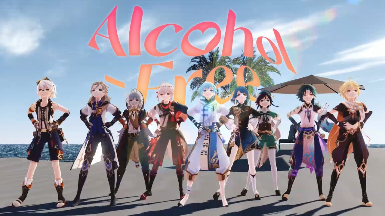 【MMD Genshin Impact】Alcohol-Free - TWICE【Genshin Boys】