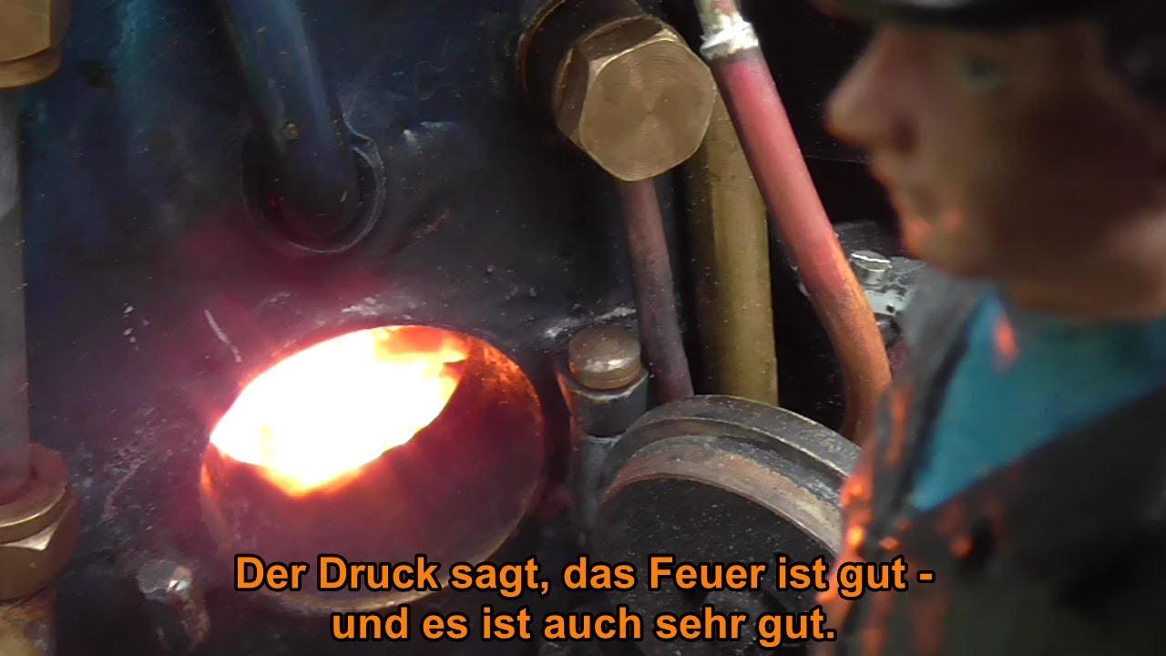 BKB Echtdampf Gartenbahn, Mitfahrt hinter kohlegefeuerter Kolb Lok, Coal-fired Kolb loco