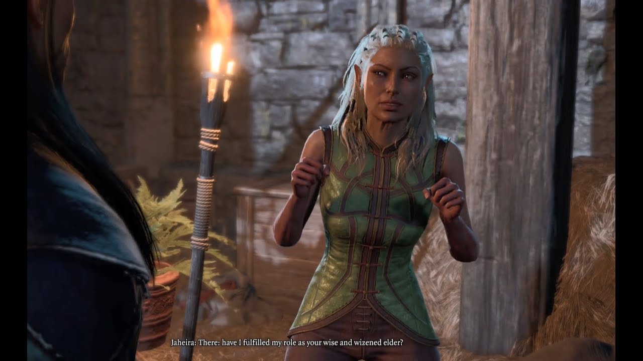 Funny Conversation With Jaheira Before Reaching Baldur's Gate