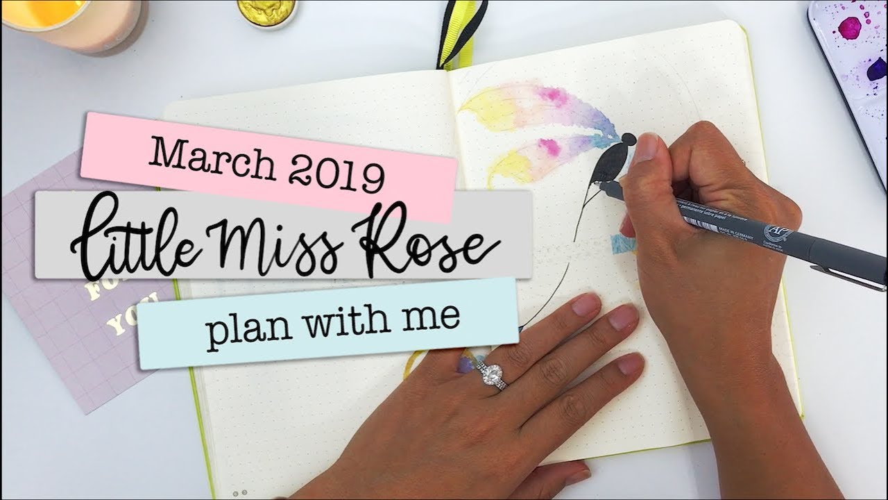 Plan With Me | March 2019 | Bullet Journal Set up - Dragonfly Theme