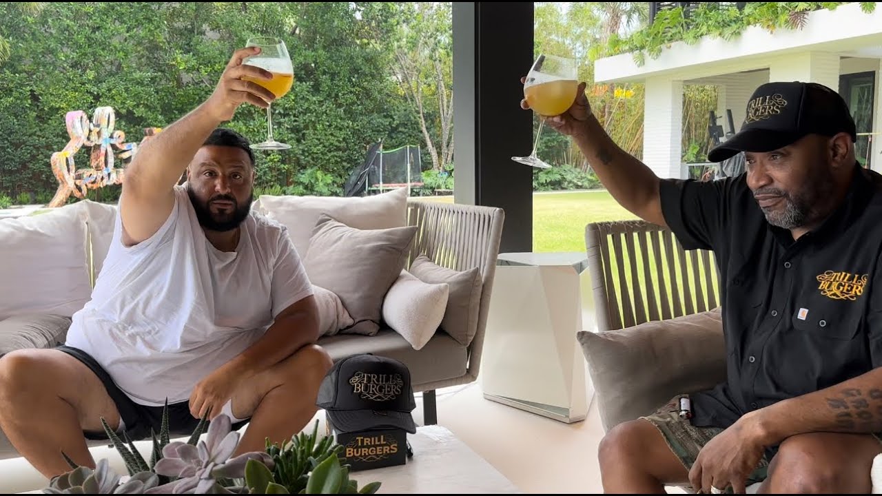 DJ Khaled's house with Trill Burgers and Bun B