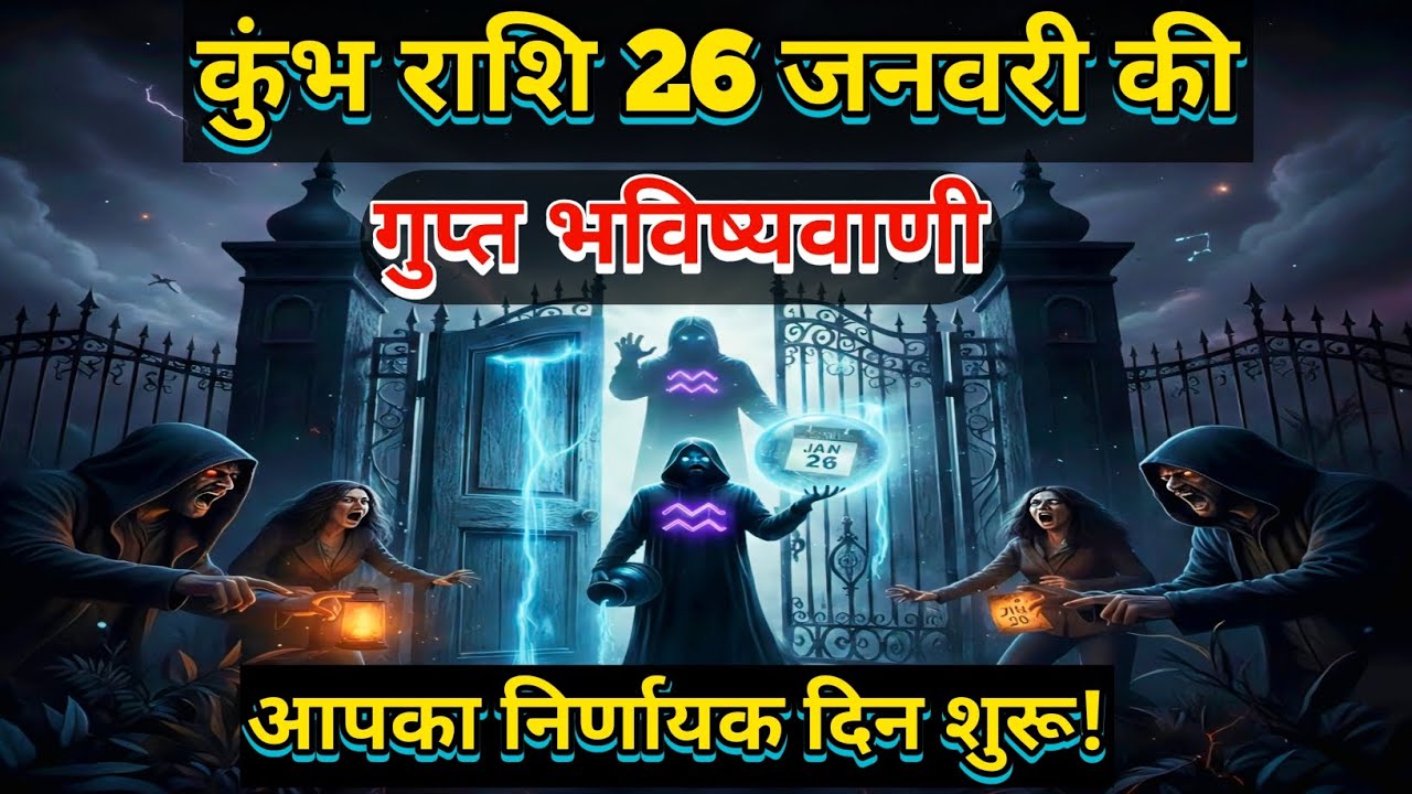 कुंभ राशि: 26 जनवरी की गुप्त भविष्यवाणी | आपका निर्णायक दिन शुरू! Astrology in Hindi