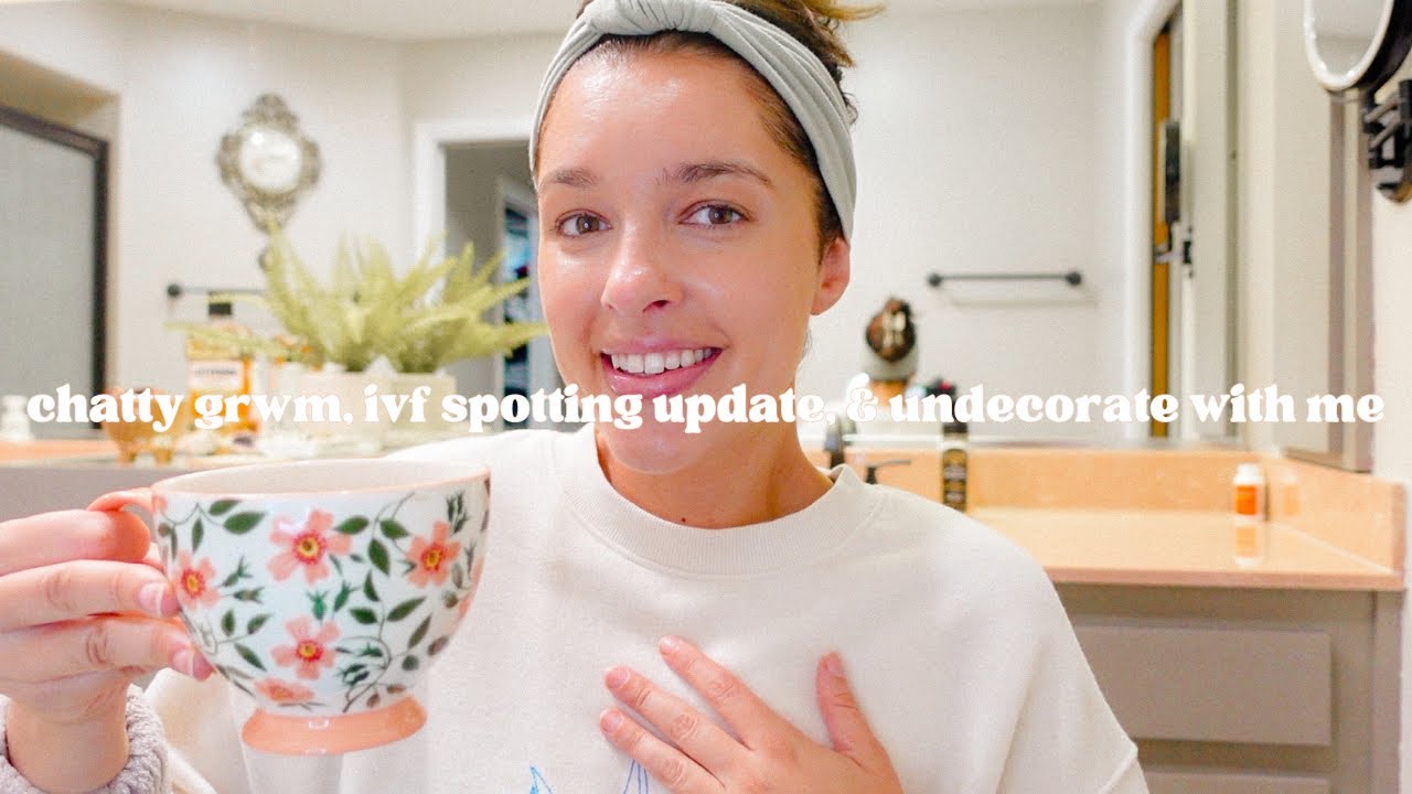 Vlog | morning routine, chatty grwm, spotting, & undecorate with me