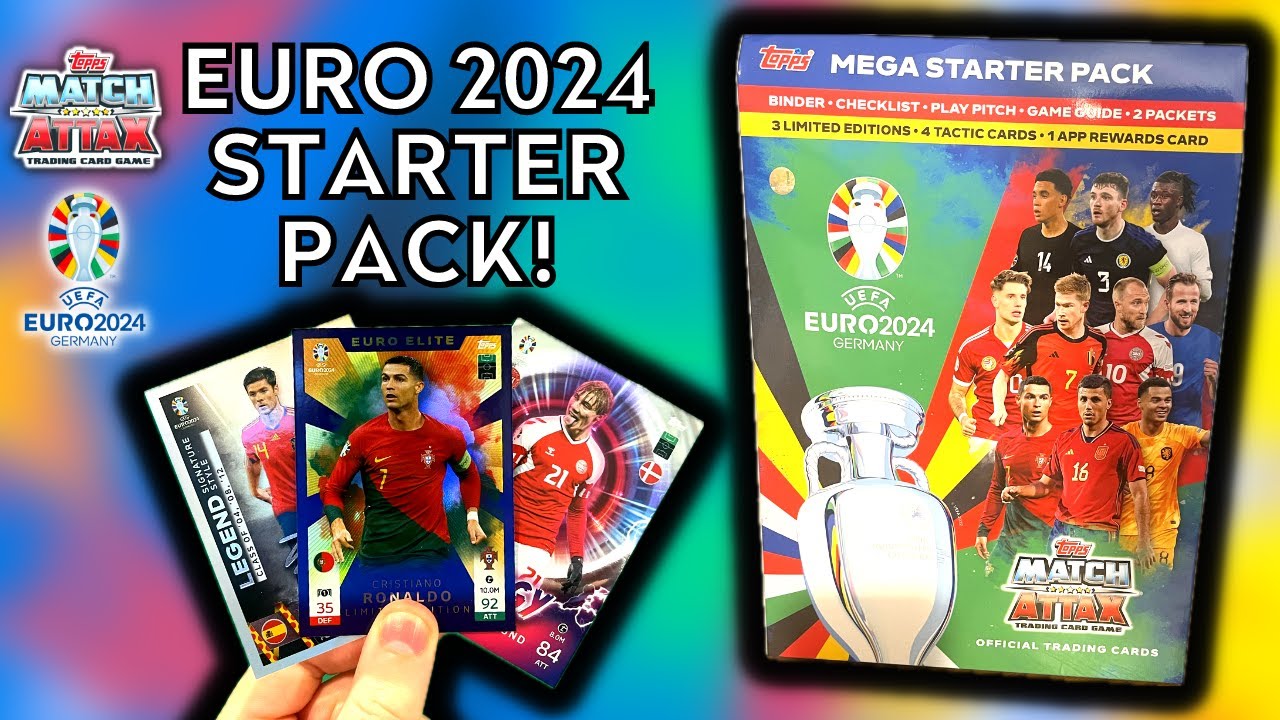 ОТКРЫТ НОВЫЙ СТАРТОВЫЙ ПАКЕТ ЕВРО-2024! | TOPPS MATCH ATTAX ЕВРО-2024 | ЭКСКЛЮЗИВНЫЙ ПЕРВЫЙ ВЗГЛЯД!