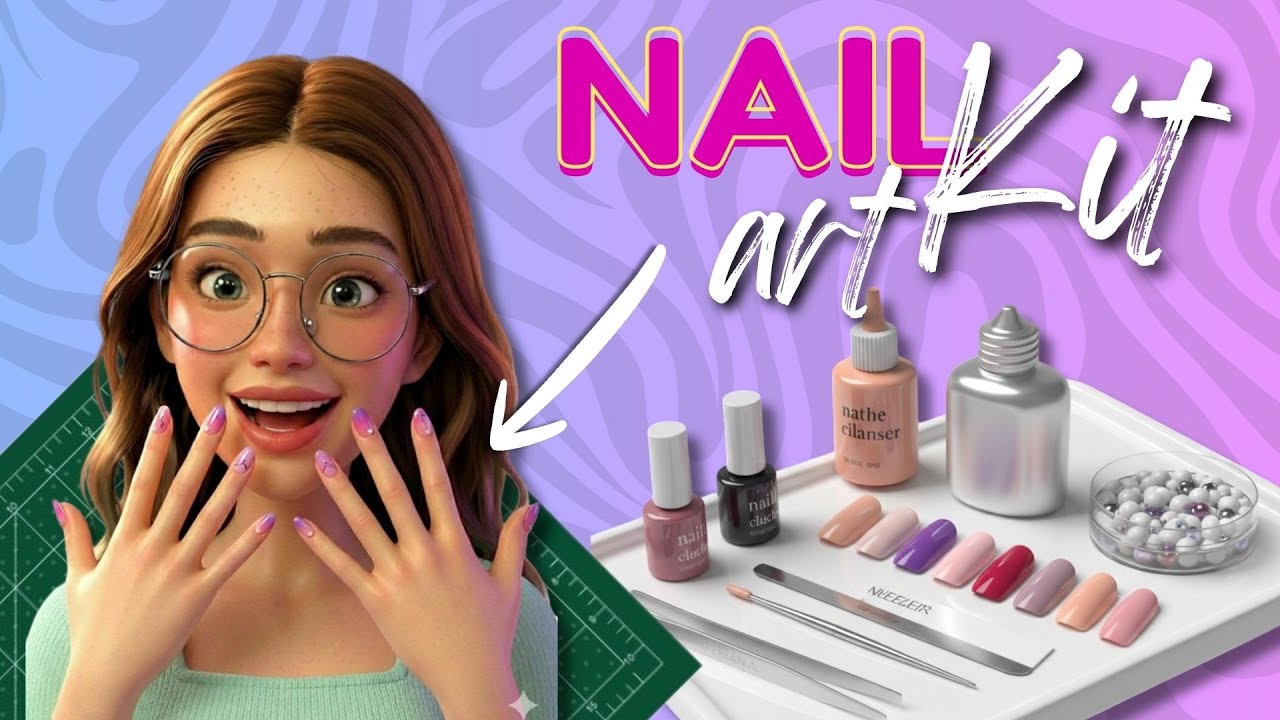 DIY Nail Art Kit | Easy Nail Art at Home for Beginners 💅🏻✨