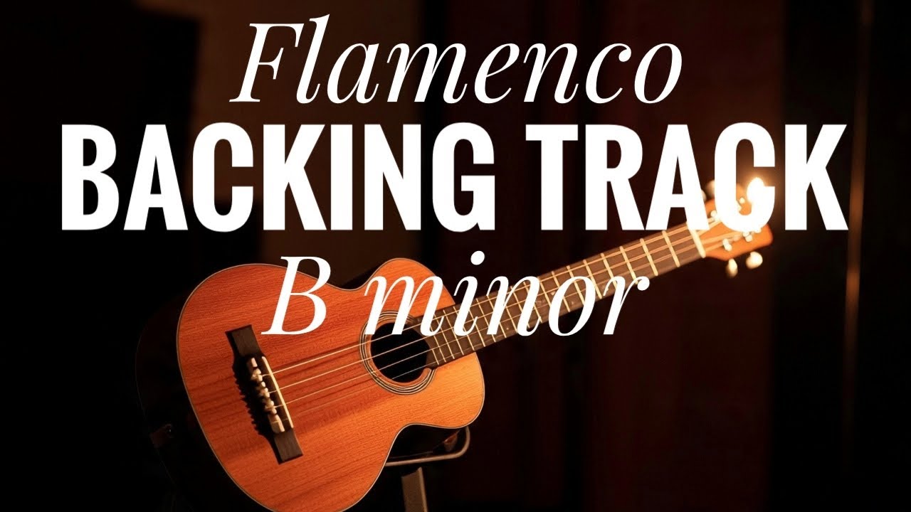 Flamenco backing track | Bm-F#m-G-F#m | Melodic flamenco | 100 BPM 
