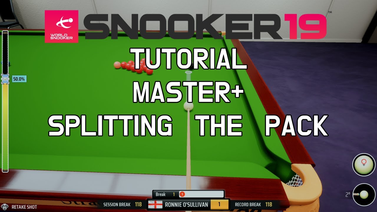 Snooker 19 | Tutorial Master+ | Episode 3 | Splitting The Pack.