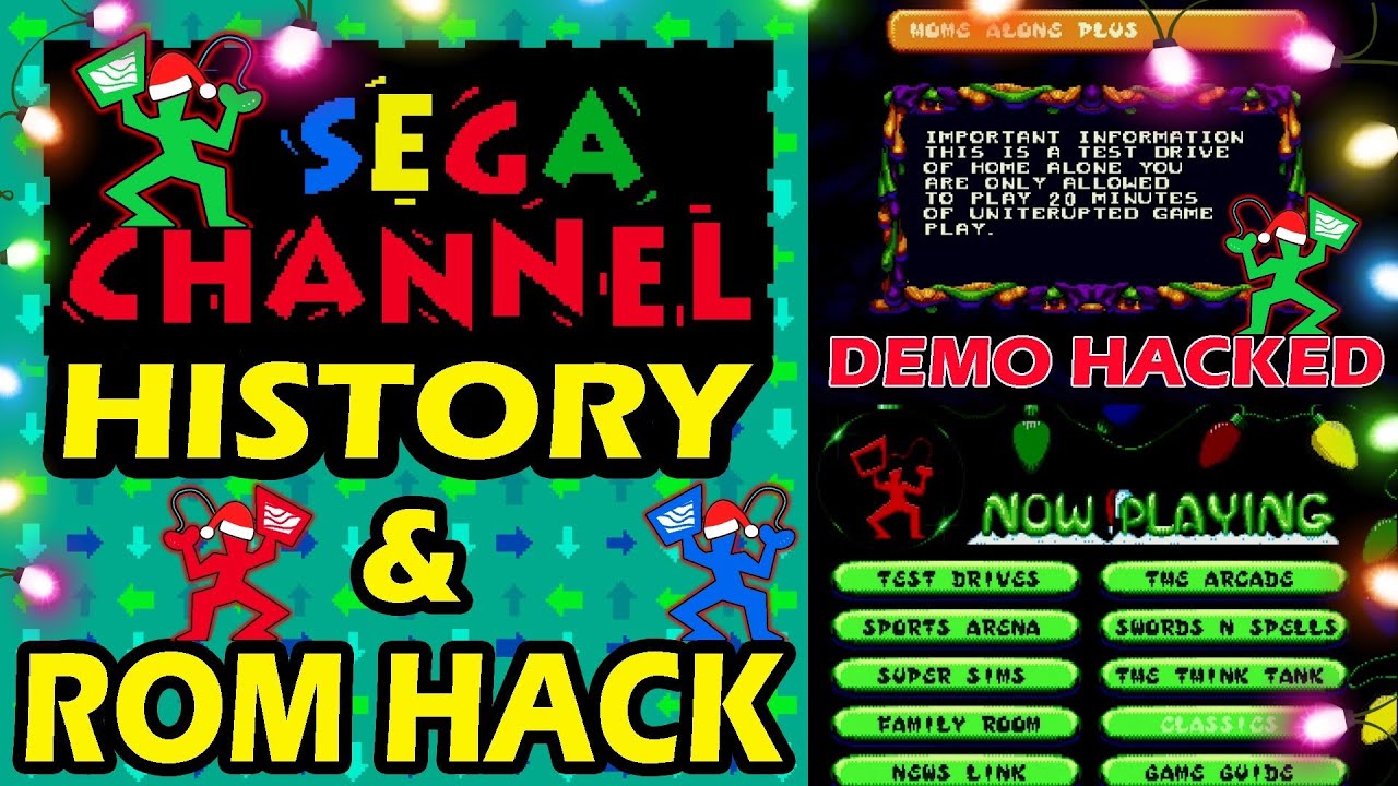 The History of the Sega Channel + Christmas Sega Channel Demo Hack with 5 working games.