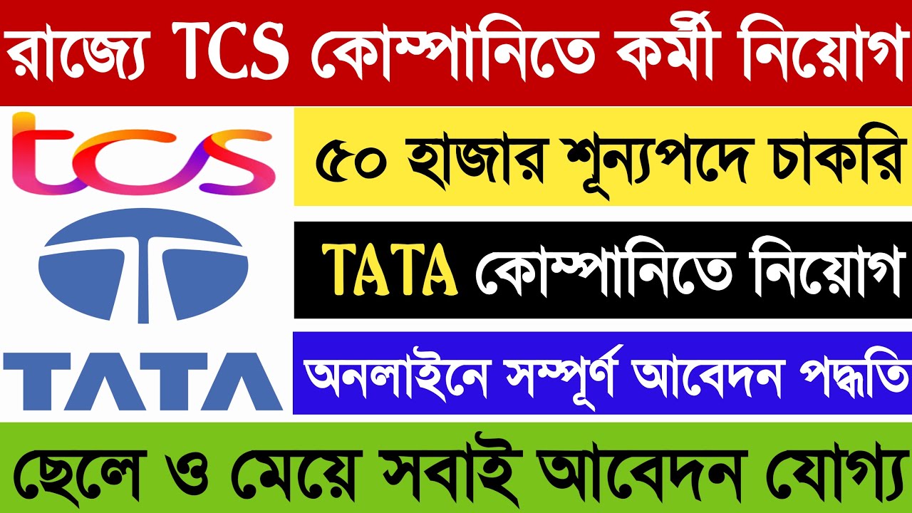 TCS New Recruitment 2022 | Tata Consultancy Service Job Vacancy 2022 | Tata Company Recruitment 2022