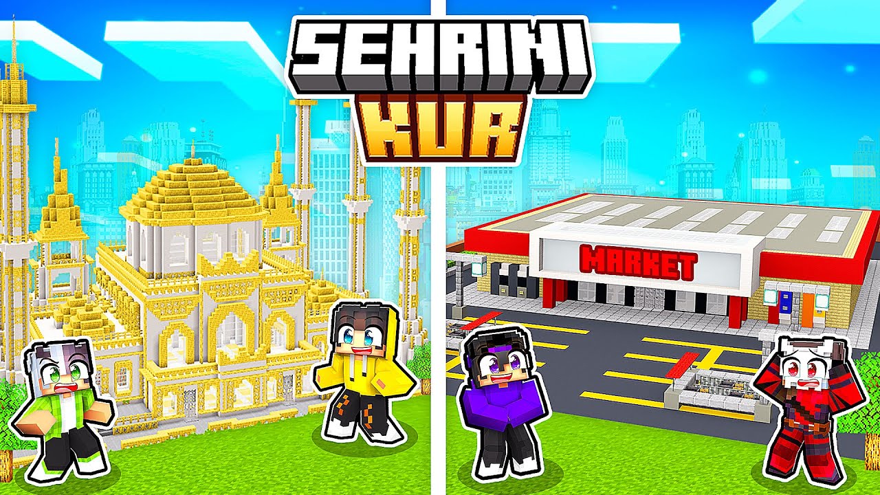 Şehrimize Cami Yaptık ve Süper Market Açtık! 🕌🛒 | Minecraft #ŞehriniKur 5
