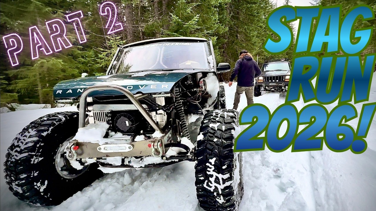 Stag Run 26, день 2, глубокий снег! #jeep #snowwheeling #toyota4x4