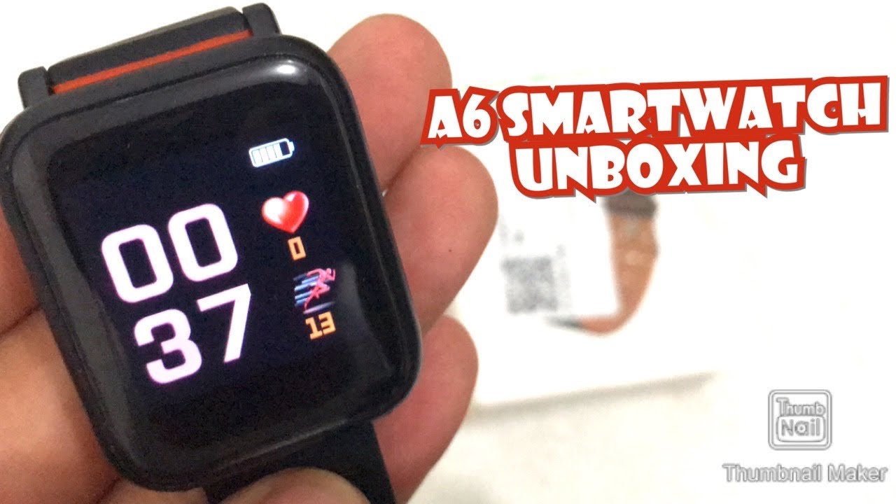 A6 SMARTWATCH/BRACELET | UNBOXING | ENGLISH