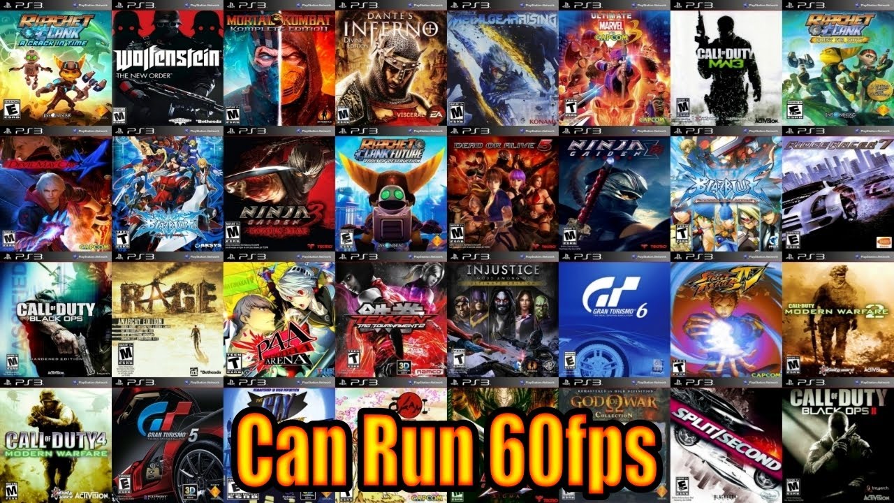 My Top 45 Best PS3 Games That Can Run 60fps!