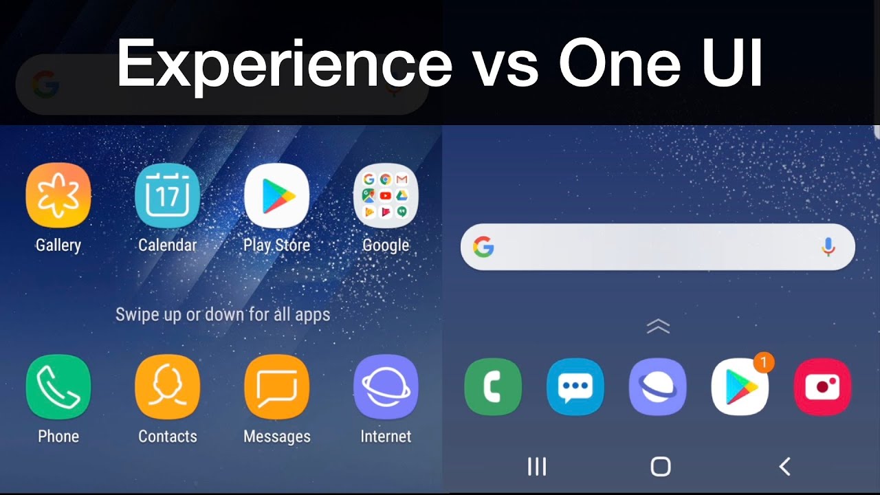 Samsung Experience 9 (Android 8) против One UI 1 (Android 9)