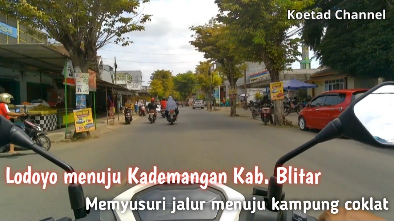menyusuri jalan lodoyo menuju kademangan kabupaten blitar || jalannya enak kiri kanan banyak sekolah