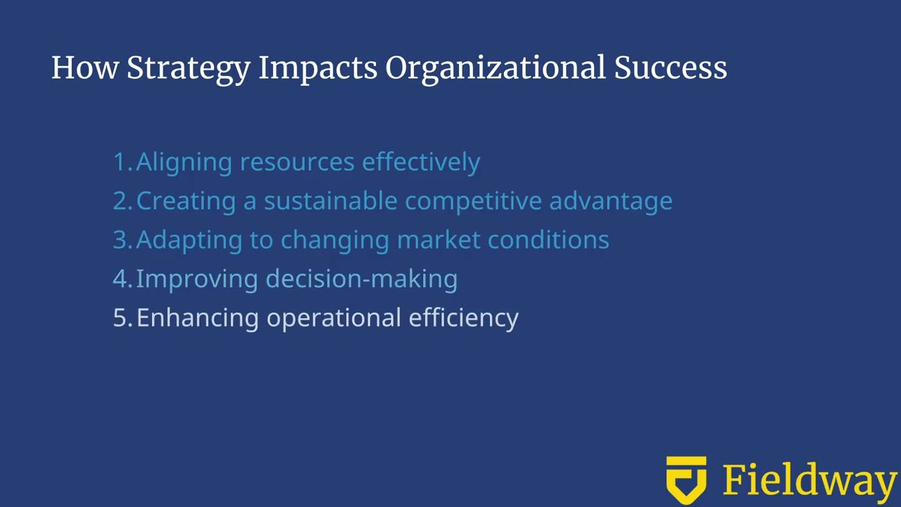 How Strategy Impacts Organizational Success | Leading Product Teams | Fieldway