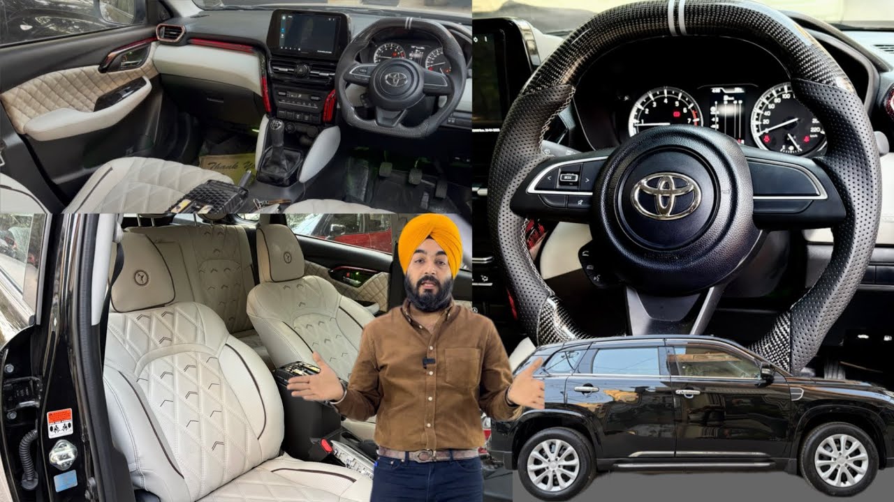 TOYOTA HYRYDER MODIFIED✅CARBO FIBER STEERING✅TOP GEAR SUPER LUXURY INTERIOR✅AUDISON SPEAKERS✅