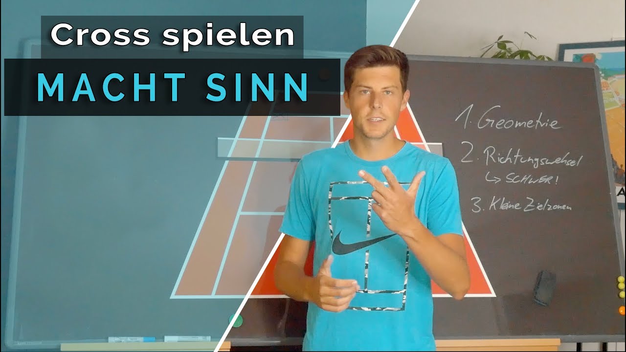 Tennis-Taktik: 3 Gründe um mehr Punkte durch Cross-Schläge zu erzielen