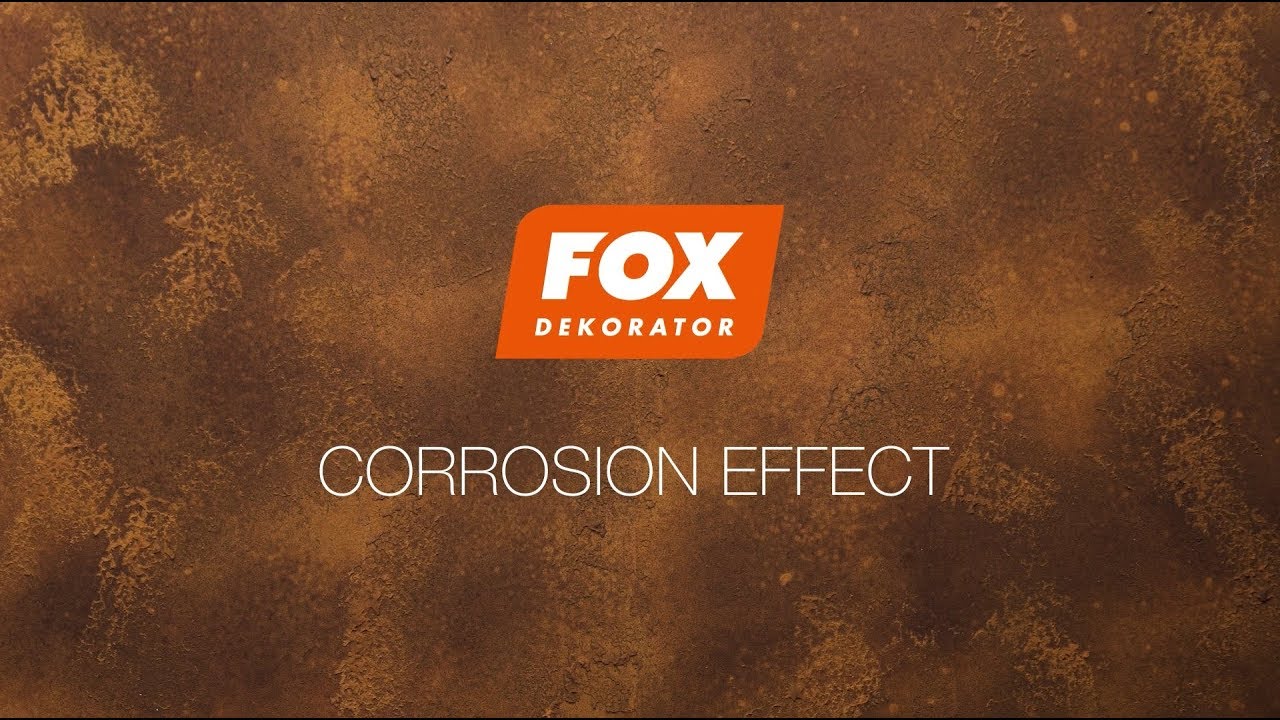 Corrosion effect - FOX DEKORATOR - video tutorial