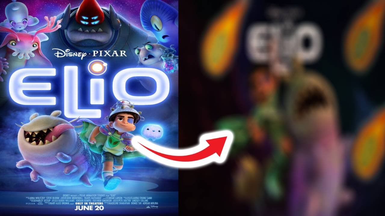 Turning A Disney Movie Poster into Horror (ELIO)