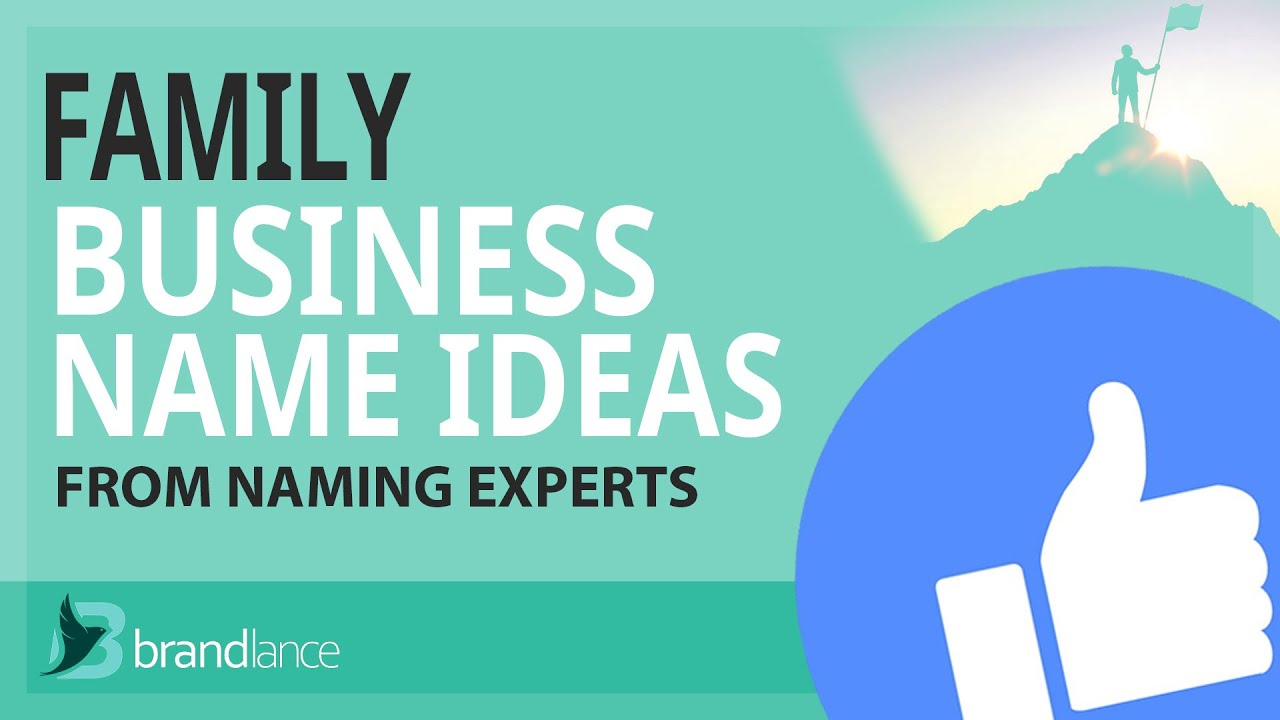 Best Family Business Name Ideas | Suggestions From Naming Experts | Brand Names Generator