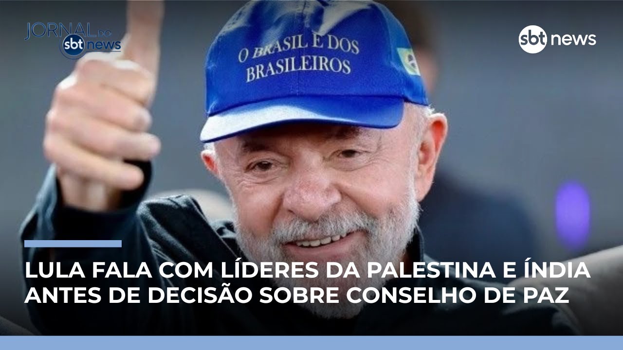 Antes de responder Trump, Lula conversa com Palestina e Índia | #JornaldoSBTNews