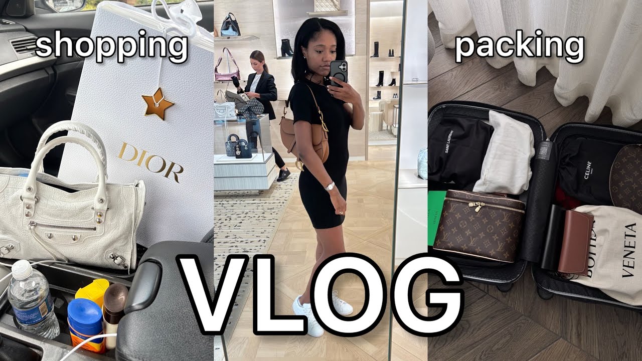 Видеоблог: Сбор вещей для Атланты, роскошный шопинг 🛍️💕