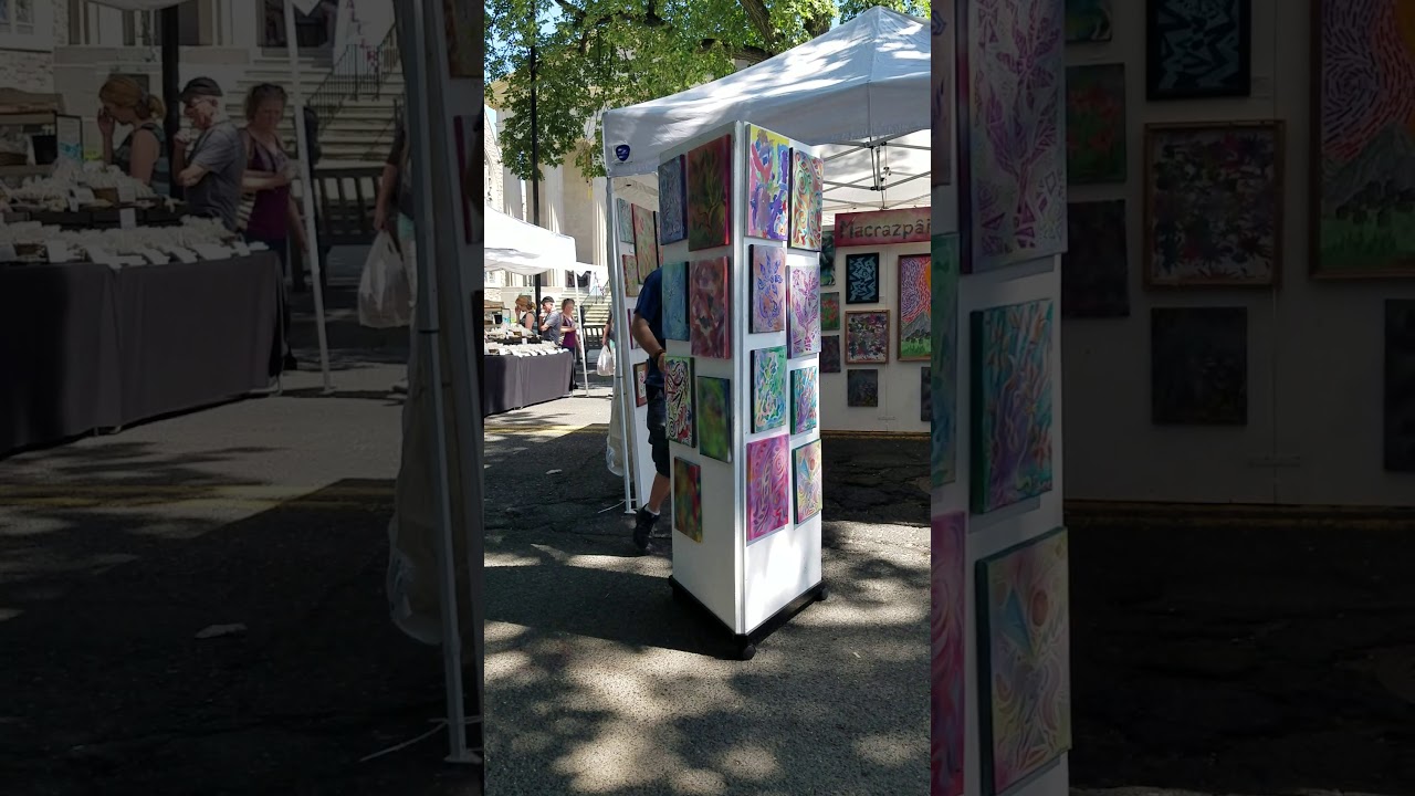 Strategies For Selling Art (My Paintings at an Outdoor Art Show)