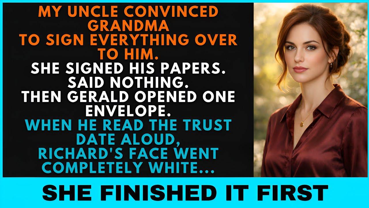 My Uncle Convinced Grandma To Sign Everything Over — She Had Already Filed A Secret Trust In My...