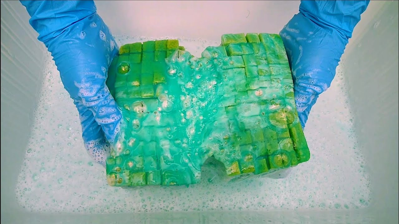 💯ASMR Bleachy, Creamy, Bubbly, Sponge Squeezing💯