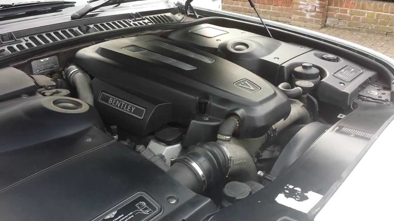 BENTLEY ARNAGE GREEN LABEL BMW 4.4 LITER LITRE V8 TWIN TURBO ENGINE STARTING & RUNNING SOUND