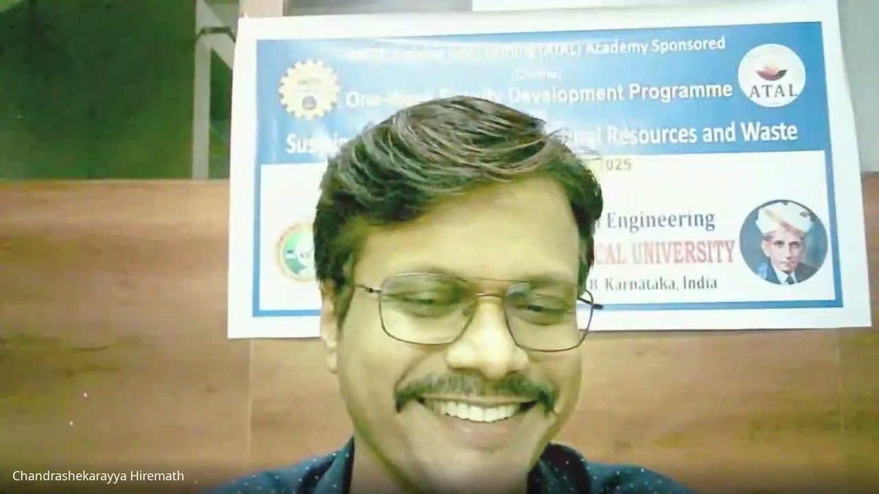 AICTE ATAL FDP on Sustainable Management of Natural Resources and waste. Feedback