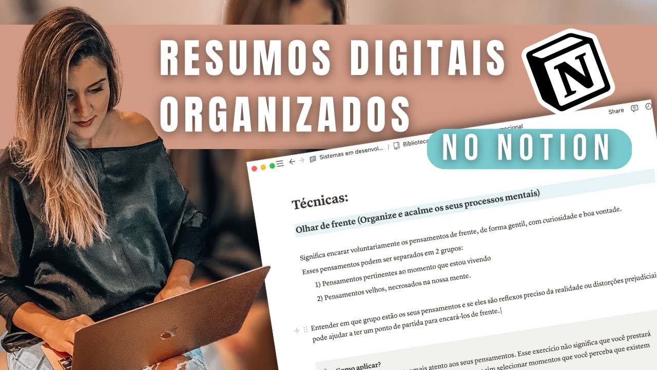 Como fazer Seus RESUMOS DIGITAIS no NOTION  | Ideias e recursos