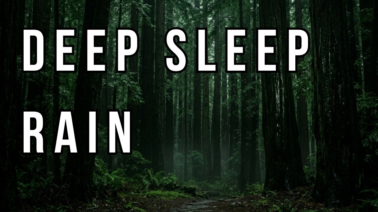 Dark Forest Rain Sounds 🌧️ Deep Sleep Rain Ambience for Insomnia, Relaxation & Stress Relief
