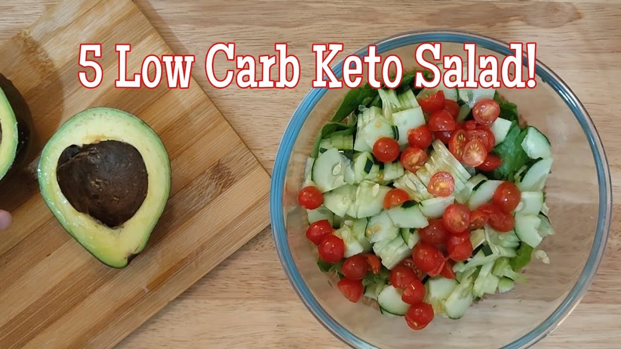 5 Easy Yummy Low Carb Keto Salad Recipes