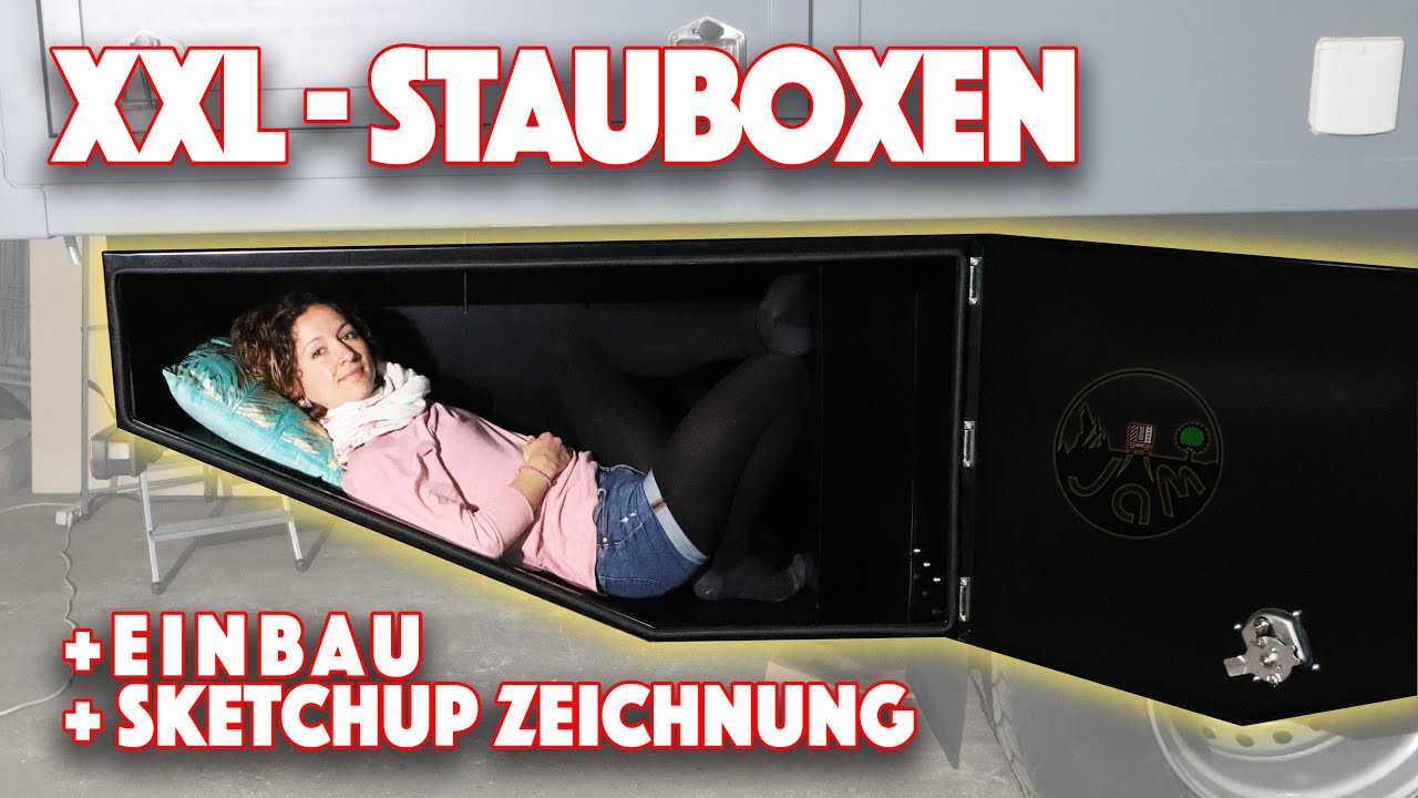 Große Stauboxen für das ExMo. So haben wir die richtigen gefunden und angebaut.