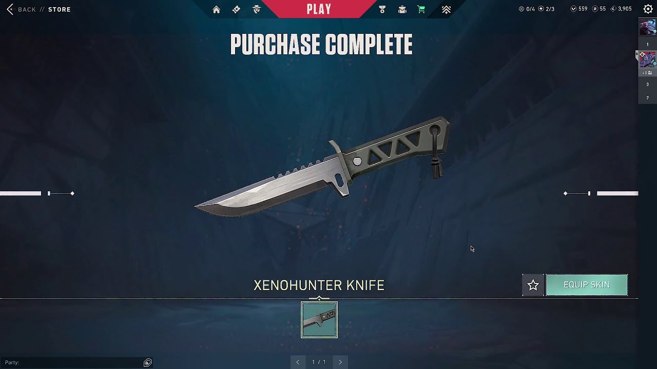 [Valorant] Buying the Xenohunter Knife Melee