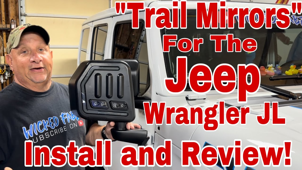 NEW Trail Mirrors for the 2024 Jeep Wrangler JL | Boost Auto Trail Mirrors