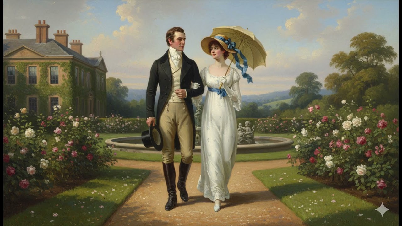 Uplifting romantic regency love story with elegant music