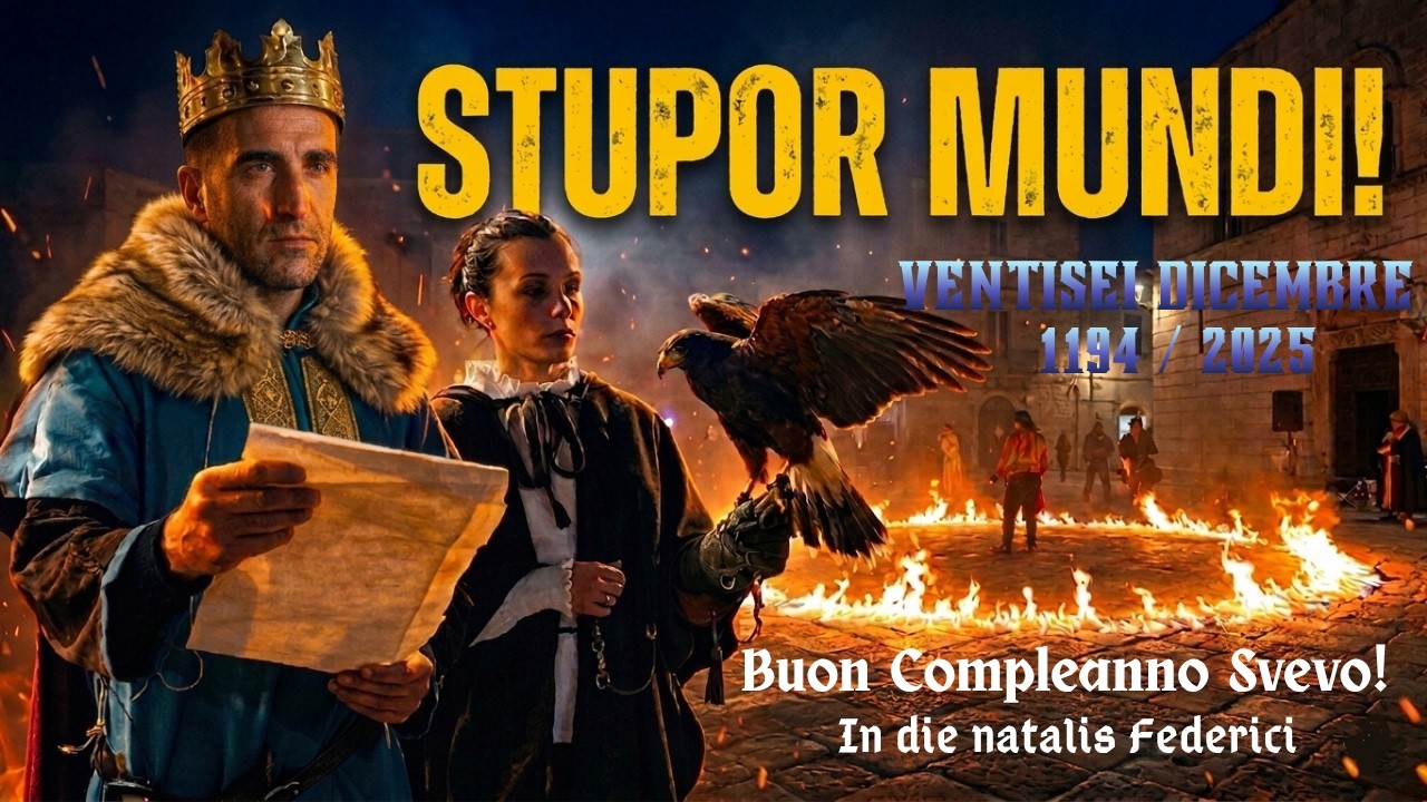 Buon compleanno svevo! In Die Natalis Federici - Andria 26.12.2025 #StuporMundi